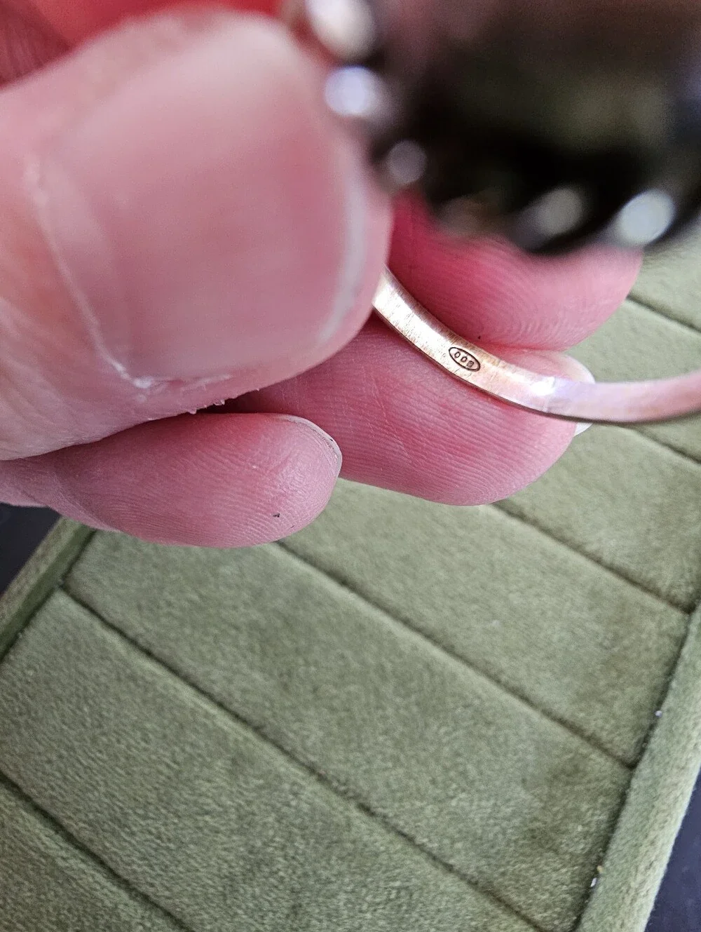 Vintage Silver Plated Camep Ring Size 9